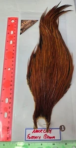 #1 LG Neck - Cape " Furnace Brown " Dry Fly Hackle for size #28 to #6 - Picture 1 of 4
