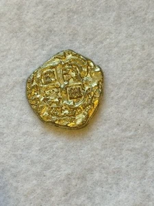 RARA Indiana Jones e il Regno del Teschio di Cristallo Schermo Usato Prop Moneta ORO - Foto 1 di 11