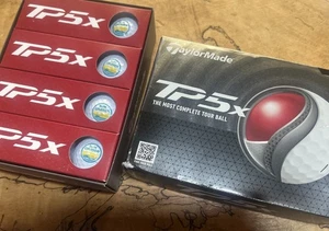 Sun Cruiser Tea Vodka TaylorMade 2024-25 TP5x Golf Balls - White-12 (Dozen) New - Picture 1 of 3