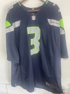 NIKE NFL SEATTLE SEAHAWKS RUSSELL WILSON MEN'S JERSEY 4XL GUC - Picture 1 of 6