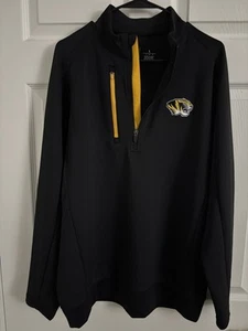 Neu ohne Etikett Antigua Missouri Tigers 1/4-Reißverschluss Pullover schwarz/gold Größe: LARGE - Bild 1 von 5