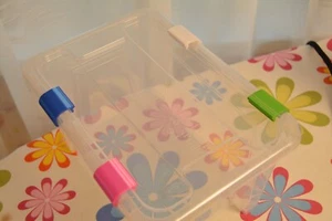Verschluss Clips Set für Ikea Samla Box 5l, 11l, 22l, 45l, 55l, 65l, 130l___ - Bild 1 von 9