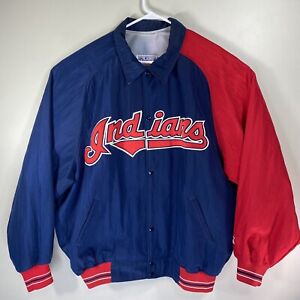 Vintage 1990s Cleveland Indians Starter Diamond Collection Jacket Coat Size XXL