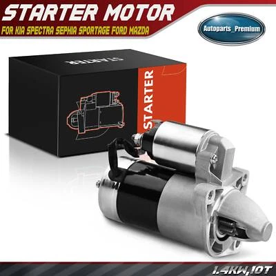 Starter Motor for Ford Probe 1989-1992	 Mazda 323 Kia Sephia 1.4kW 12V CW 10T - Image 1 of 4