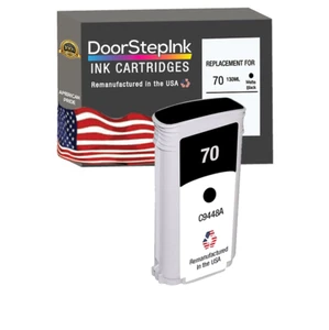 DoorStepInk Compatible Ink Cartridges For HP 70 Matte Black 130mL C9448A-USA - Picture 1 of 6