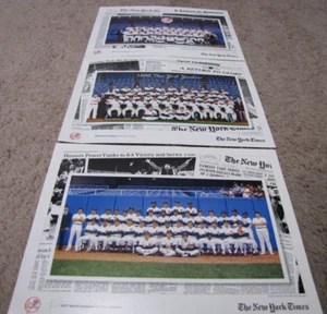 Satz (3) New York Times 1977 1996 1998 Weltmeister Team Fotos & Infos 2-seitig - Bild 1 von 6