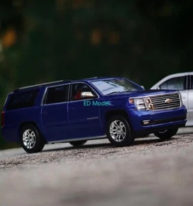BN GOC 1:64 Blue 2015 Suburban Full Sized SUV Model Diecast Metal Car - Picture 1 of 5