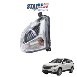 Chrome Housing Left Driver Fog Light Lamp W/Signal For Chevrolet Equinox 2018 - Picture 1 of 14