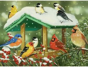 Bits and Pieces - 500 Piece Jigsaw Puzzle - Winter Treats - Birds by Artist Will