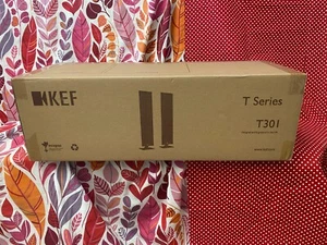 BRANDNEW KEF T301 Ultra-thin WallMount Theatre speakers LEFT&RIGHT (BLACK) PAIR - Picture 1 of 3