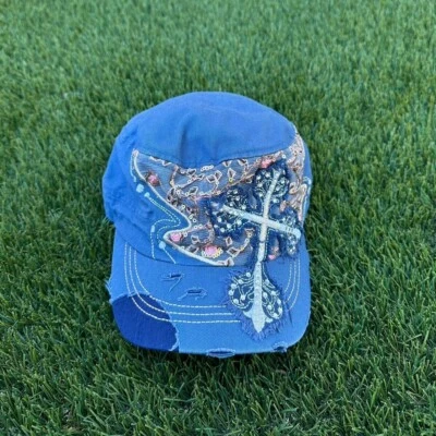 Y2K Cross Grunge Cadet Hat - Image 1 of 4