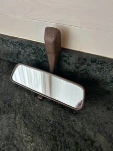 USED OEM 1994 Isuzu trooper rearview mirror. Brown - Picture 1 of 3