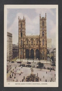 Montreal Quebec Postcard Notre Dame Church Unused White Border - Picture 1 of 2