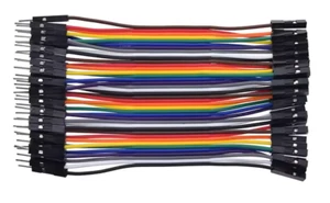 40 Stk flexible Jumper Wire 10cm male to female MB102 Steckbrücken Kabel - Bild 1 von 2