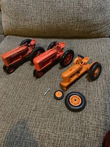 3 Product Miniature International IH Farmall M Allis-Chalmers Toy Farm Tractor