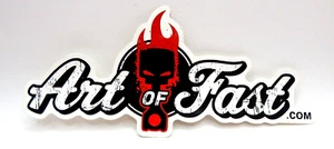 Art Of Fast .com Racing Decal Sticker 8" Wide Street Rod Gasser Hot Rod - Picture 1 of 1
