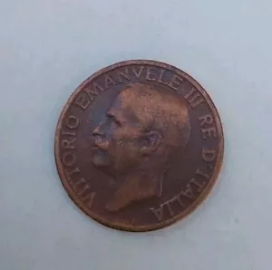 1925 Italy 10 Centesimi Coin KM#60 - Honey Bee Design, V. Emanuele III, Ten Cent - Picture 1 of 5