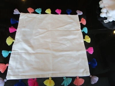 Pottery Barn Teen multi color tassel pillow 16 cover  photo shoot sample - Image 1 of 2