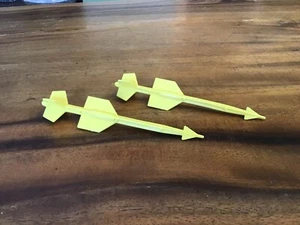 GI JOE Conquest X-30 1986 Fighter Jet Vintage Hasbro Replacement Yellow Missiles - Bild 1 von 7