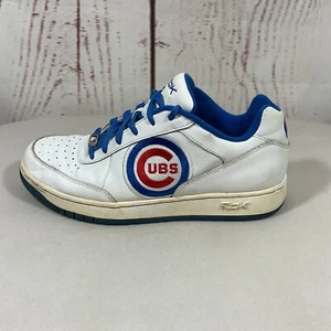 Vintage Reebok Chicago Cubs Sneakers Shoes Mens 10.5 White MLB Retro Throwback - Picture 1 of 24