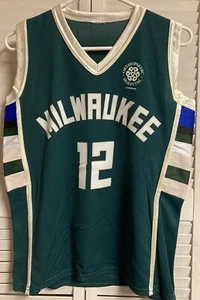 Milwaukee Bucks Jabari Parker #12 grün Trikot Größe Jugend XL Erwachsene S - Bild 1 von 3