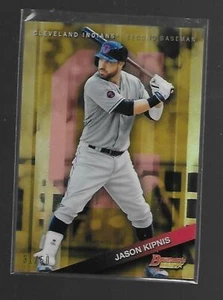 2015 Bowman's Best Jason Kipnis 31/50 Gold Ref CLEVELAND INDIANS - Picture 1 of 2