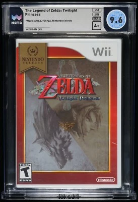 The Legend of Zelda Twilight Princess Nintendo Wii New Sealed Graded WATA 9.6 A+ - Image 1 of 2