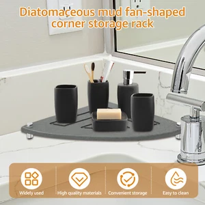 Sink Caddy Organizer Strong Absorbent Diatomite Sink Tray Instant Dry Sink WhUJR - Picture 1 of 11