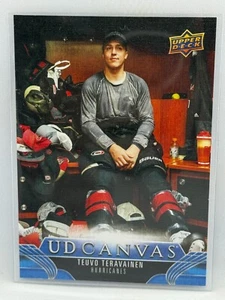 Teuvo Teravainen UD Canvas-Einsatz 2023-24 Oberdeck Serie 2 Hockey Nr. C127 - Bild 1 von 2
