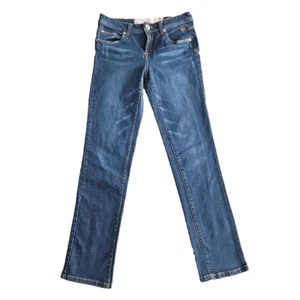Justice Jeans Girls Size 14 (W28 L29) Blue Straight Leg Low-Rise Believe - Picture 1 of 21