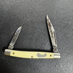 Vintage Frontier 2 Blade Folding Pocket Knife 40P2 Imperial Made In USA - Picture 1 of 15