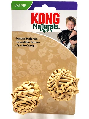 KONG Naturals Straw Balls Catnip Cat Toy, 2-pack - Image 1 of 4