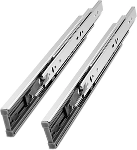 Noiseless 20-Inch 100 Lb. Full Extension Ball Bearing Drawer Slides Soft Close R - Picture 1 of 7
