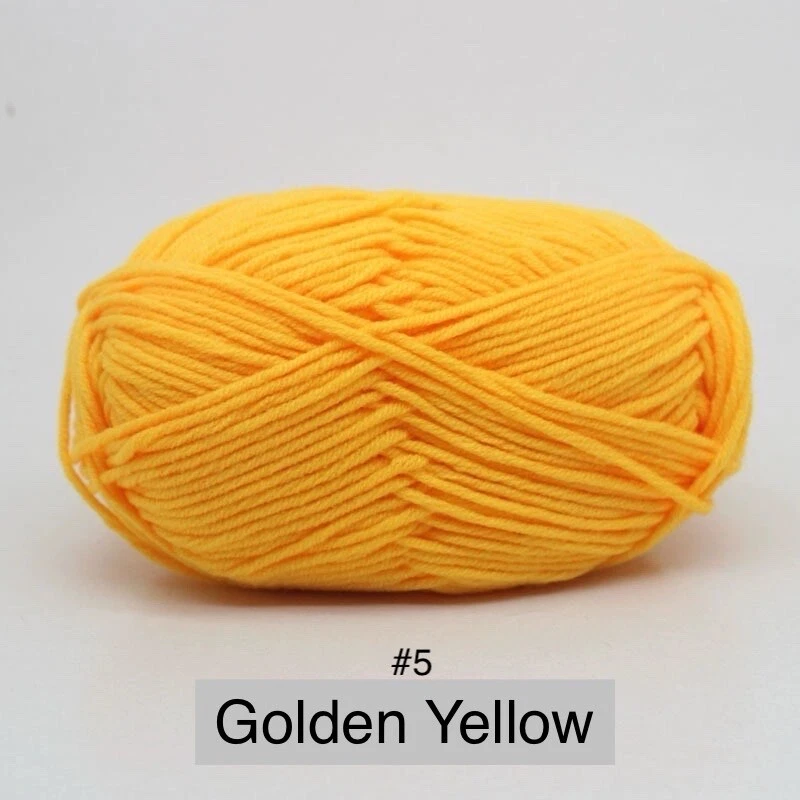 NUEVO Multi Colores Leche Algodón Madejas Tejido a Mano Lana Bebé Crochet Grueso Hilo Foto 1 de 1