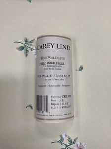 CAREY LIND Wallpaper Lot 8 Double Roll Ck3385 Prepasted Tan Abstract 90s Vtg - Picture 1 of 3