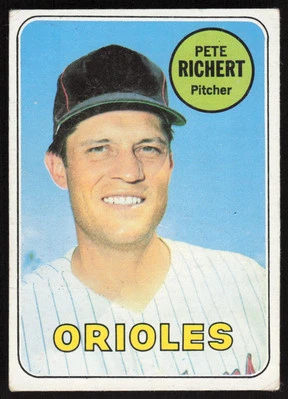 1969 Topps #86 Pete Richert Baltimore Orioles EX-EXMINT  - Image 1 of 2