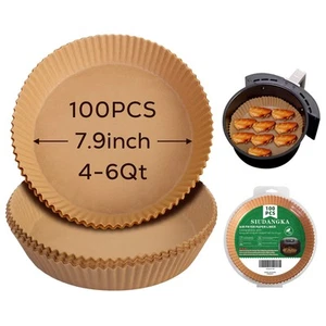 Disposable Paper Liners for Ninja Air Fryers - 100 Pcs Liners Compatible with... - Picture 1 of 7