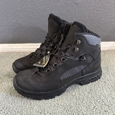 Hanwag Banks II GTX Boots GoreTex Black Leather Mens Boot Size 11.5 USA - Image 1 of 4