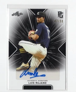 2021 Leaf Perfect Game National Showcase Black Auto SP/50 Luis Rujano #BA-LR1 - Bild 1 von 2