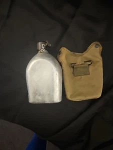 Vintage US MilitaryWW2 Canteen Aluminum Japan Cover Good Condition For Age - Picture 1 of 11