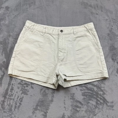 Pantalones Cortos Patagonia Para Mujer 12 Caqui Algodón Orgánico Ropa de Trabajo Bolsillos Utilitarios 58160 Foto 1 de 4