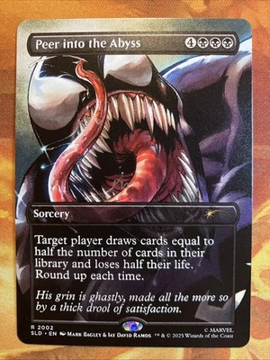 MTG Borderless Peer into the Abyss SLD: Spider-Man: Venom Unleashed (Colors) - Image 1 of 2