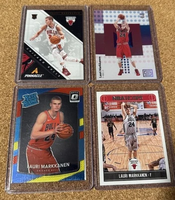 Lote (4) aros de estado óptico Chronicles Jazz RC Lauri Markkanen Rookie 2017-18 Foto 1 de 4