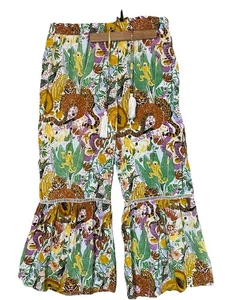 True Destinations Wide Leg Pants Women’s XL Resort Wear Bohemian Rayon Flare - Picture 1 of 12