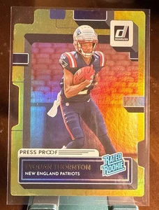 2022 Donruss Tyquan Thornton Press Proof Die-Cut Gold /25 RC Kansas City Chiefs - Bild 1 von 6