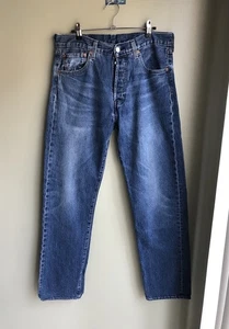 Levi’s 501 ‘93 Straight Jeans In Blue Size: W33 L34 - Picture 1 of 14
