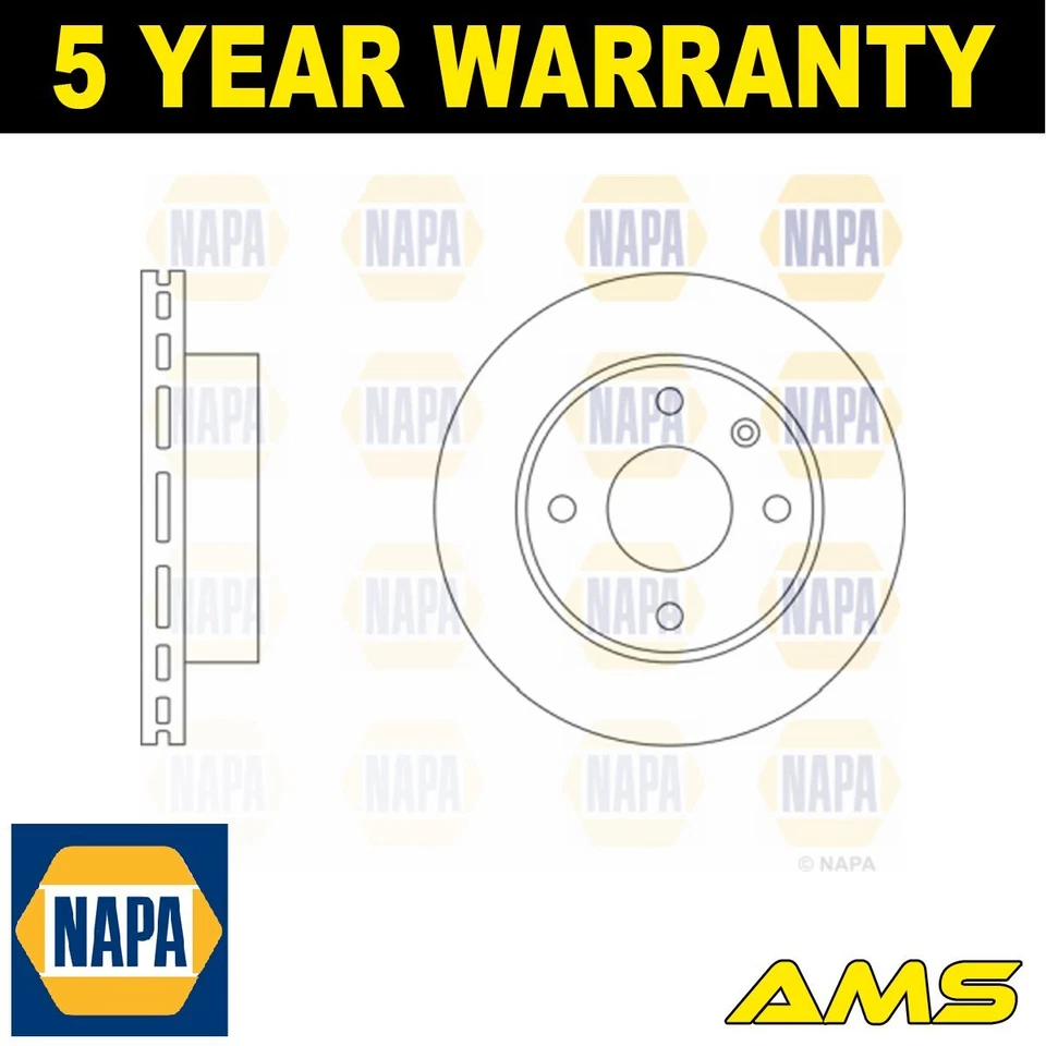 Disco de freno delantero NAPA 0 para Ford Sierra 1982-1993 Escort 1980-1990 Foto 1 de 2