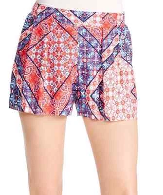 Pantalones Cortos Jessica Simpson Izzy Estampado Bandana Plisado Suave 49007634-MTI - $44 Foto 1 de 3