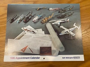 1980 Bell Hubschrauber Textron Terminkalender Glocke XV-15 206 Cobra AH-1J 222 - Bild 1 von 15