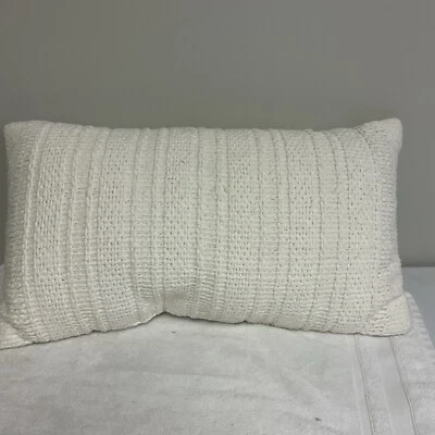 Threshold Decor Pillow Lumbar 14 X 24in White  - Image 1 of 4